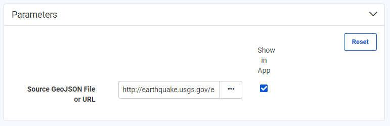Expanded Parameters section